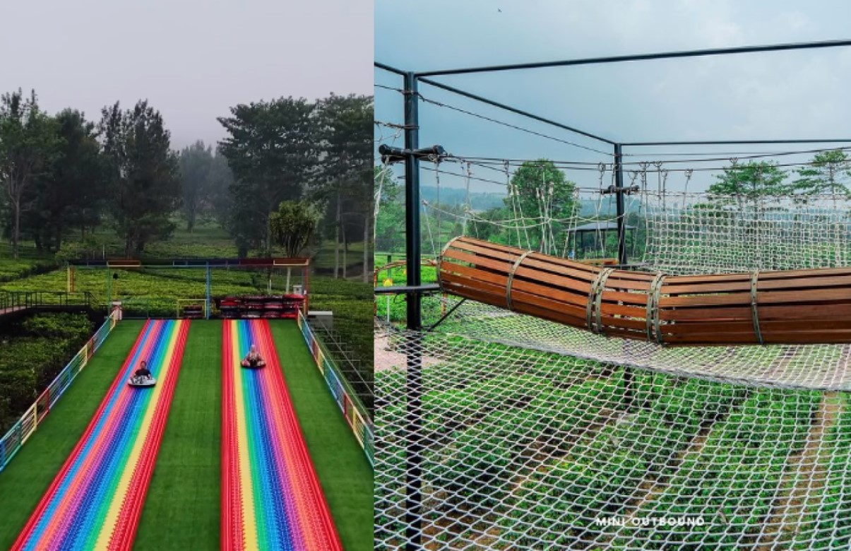 Wahana di Goalpara Tea Park Sukabumi | Foto: Instagram/@goalparateapark