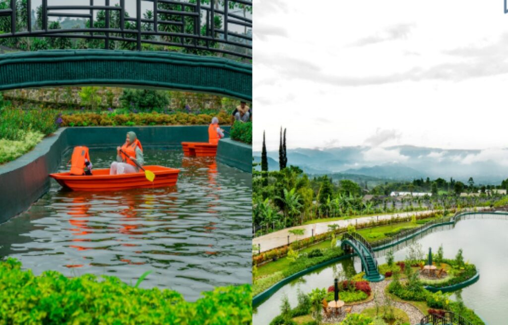 Wahana Row Boat di Goalpara Tea Park Sukabumi