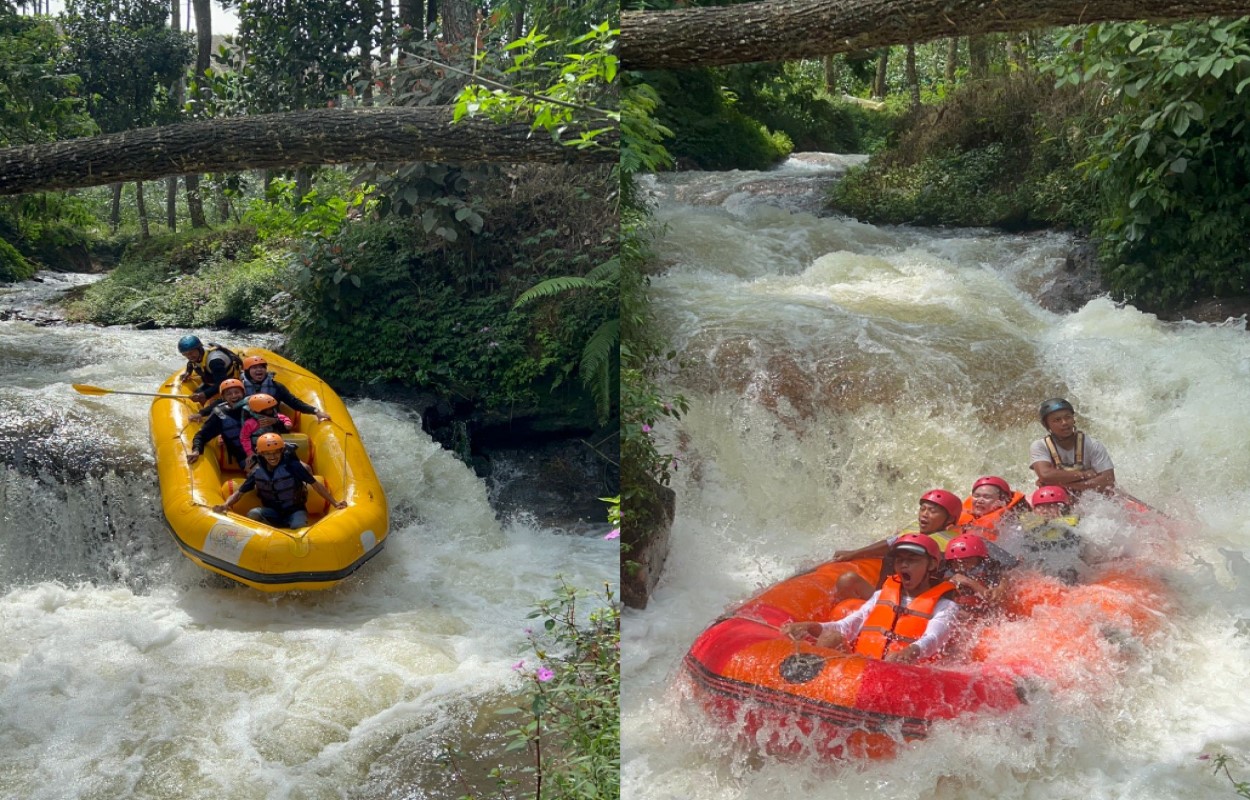 Rafting di Raffana Riverside Camp Bandung | Foto: raffanaglamping.com