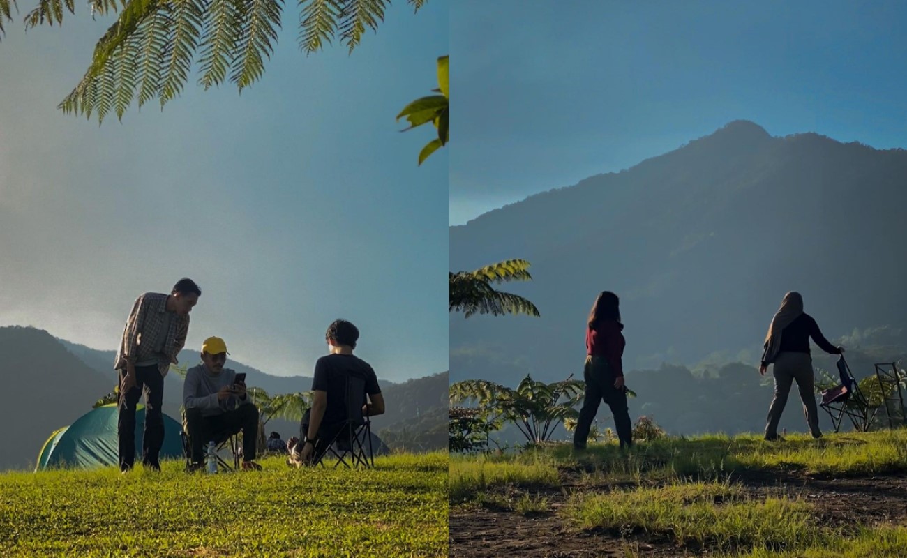 Suasana pagi di Bukit Saung Geulis Joglo Bogor | Foto: Instagram/bukitsaunggeulisjoglo