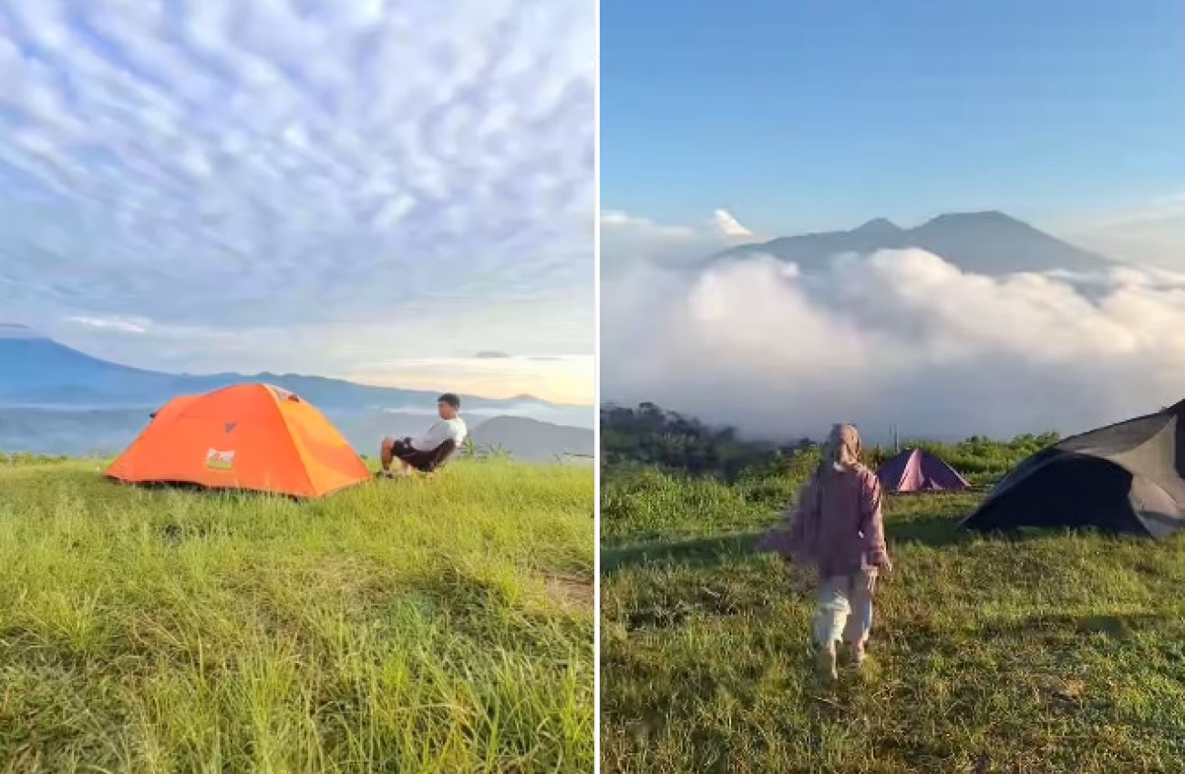 Suasana pagi di Puncak Peuyeum Sukabumi | Foto: Instagram/puncakpeyeum.id