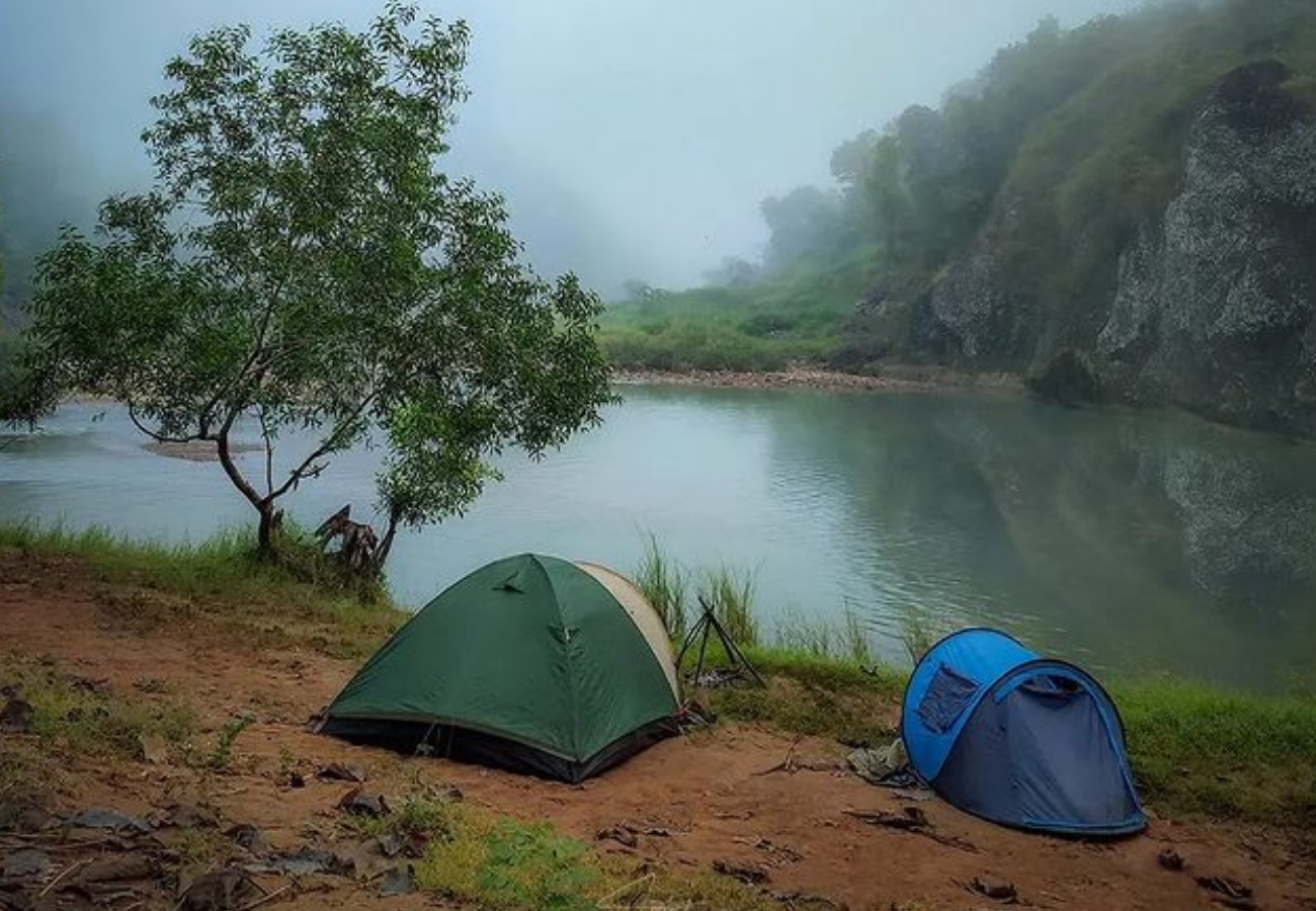 Lembah Oyo Kedung Jati saat turun kabut | Foto: Instagram/lantip.nugroho