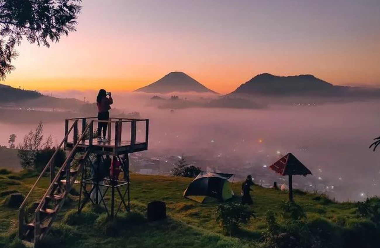 Salah satu view mewah Bukit Skoter Dieng atau Bukit Scooter Banjarnegara | Foto: Instagram/dieng_bukit_skoter